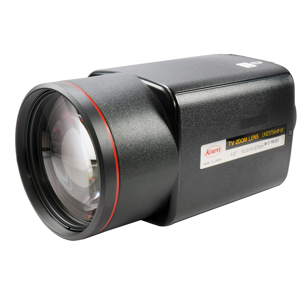 15-375mm, 1/2", Kowa C-Mount Objektiv für CCTV-Anwendungen